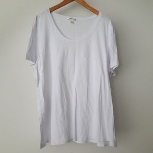 NWOT Kenneth Cole white short sleeve cotton tee 3X